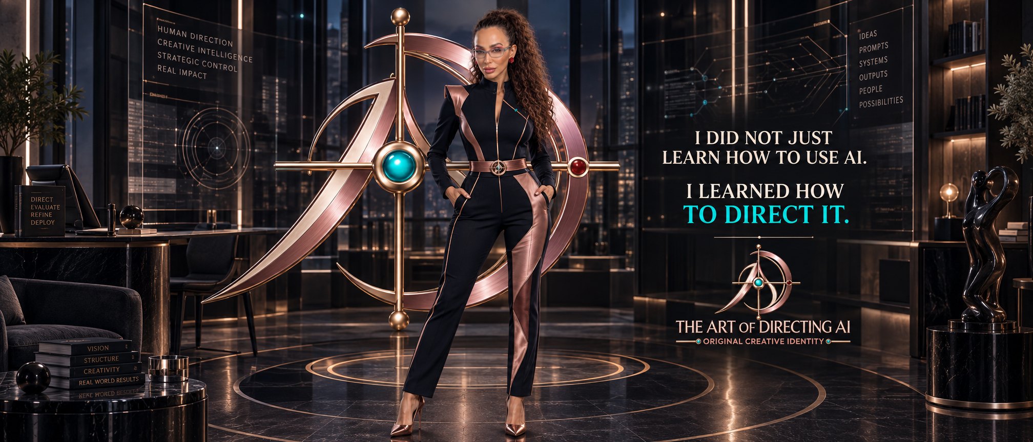 Elodia Reyna Rojas. I did not just learn how to use AI. I learned how to direct it. The Art of Directing AI, Original Creative Identity.